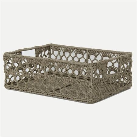 Heritage Lace Heritage Lace MC-1120TN Mode Crochet Basket; Tan - 12 x 9 x 5 in. MC-1120TN